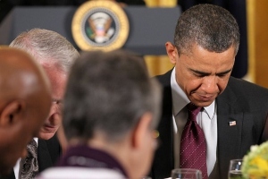 President Barak Obama at National Prayer Breakfast