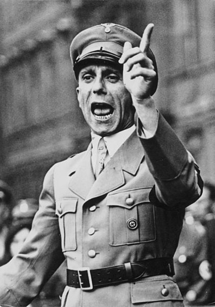 Photos of Hermann Goebbels, Joseph Goring (Third Reich Minister of Public Enlightenment and Propaganda), and Ernst Rohm (SA co-founder and Chief of Staff)